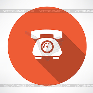 Landline phone icon - vector image