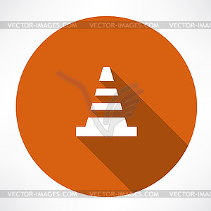 Traffic cone icon - vector image
