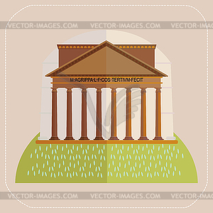 Rome Pantheon icon - vector clipart / vector image