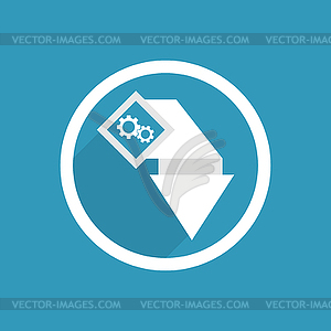 Car service pointer icon - vector clipart / vector image