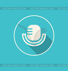 Microphone icons - vector clip art