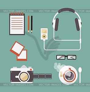 Desk Photos s - vector clipart