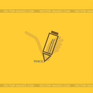 Pencil Icon - vector image