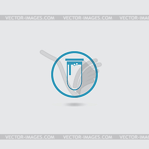 Test-tube icon - vector clip art