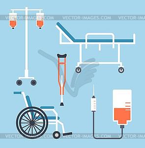 Wheel chair, wheelchair, dropper - vector clipart