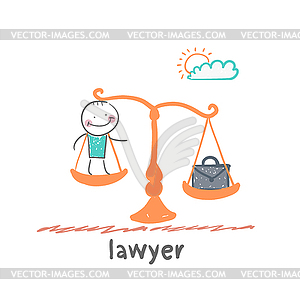 Lawyer - vector clipart