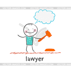 Lawyer - vector clipart