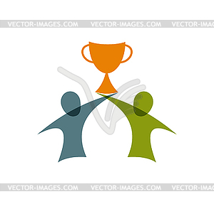 Winners icon. Championship concept. Logo design - vector image