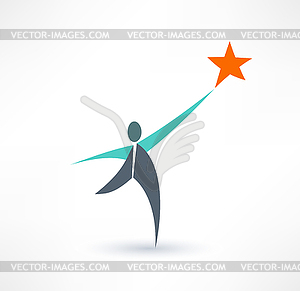 Winner logo design template - vector clipart / vector image