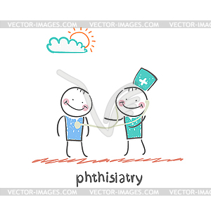 Phthisiatry - vector clip art