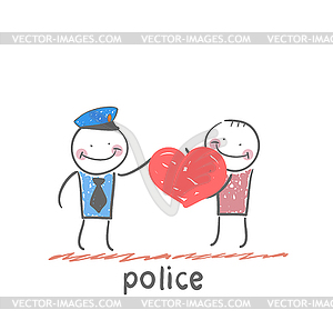 Police - vector image