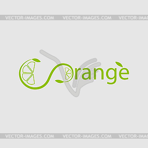 Icon orange - vector clip art