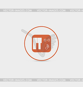 Synthesizer icon - vector clipart / vector image
