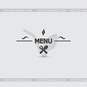 Restaurant menu icon - stock vector clipart