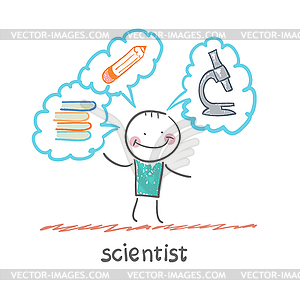 Scientist - vector clip art