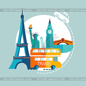 Travel Europe s - vector clipart