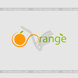 Icon orange - vector clip art