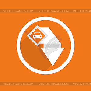 Car service pointer icon - vector image