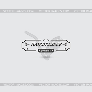 Hairdresser icon - vector image