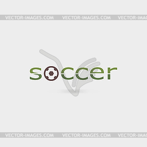 Soccer icon - vector clipart