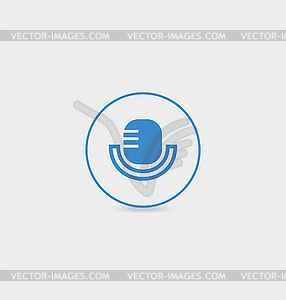 Microphone icons - vector clip art