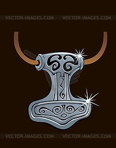 Thor’s hammer - stock vector clipart