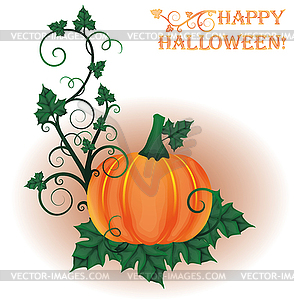 Happy halloween invitation card, vector illustration  - vector image