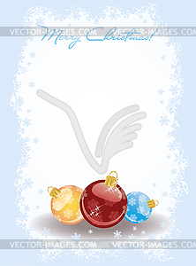 Merry Christmas invitation card with candy, vector - vector clipart