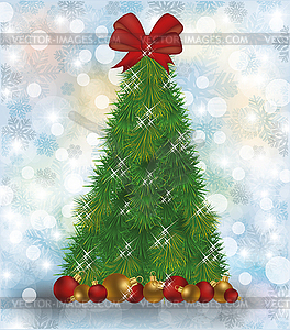 Merry Christmas and happy new year winter cover, vector - vector image