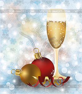 Merry Christmas and Happy new year cover design, vector - vector image