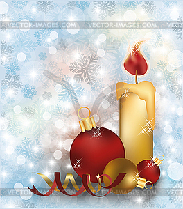 Merry Christmas and happy new year wallpaper, vector - vector clip art