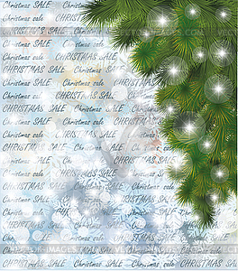 Christmas sale wallpaper, vector illustration - vector clip art