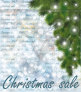 Christmas sale wallpaper, vector illustration - vector clipart