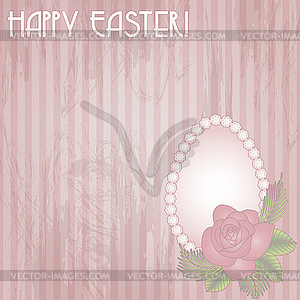 Happy Easter gift card, vector illustration - vector clipart