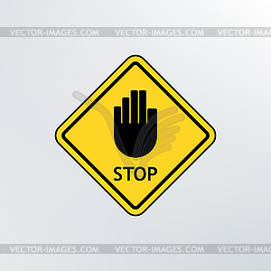 Stop sign icon - vector image