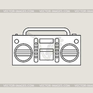 Tape recorder - vector clipart