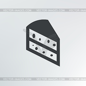 Piece of cake - vector clip art