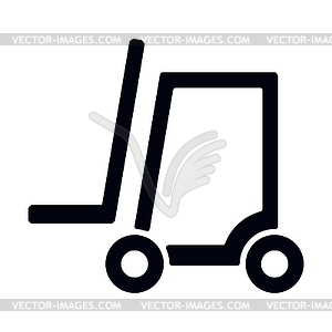 Forklift truck icon - vector clip art