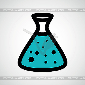 Flask icon - vector clip art