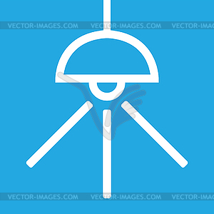 Подвесной светильник - векторизованное изображение