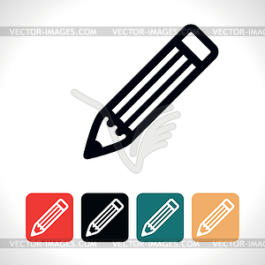 Pencil icon - royalty-free vector clipart