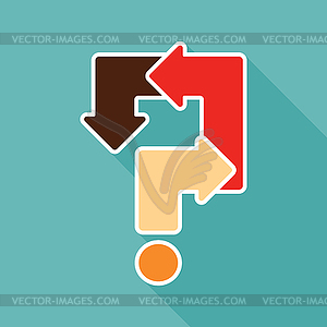 Question mark - vector image