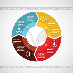 Circle infographics - vector clipart / vector image