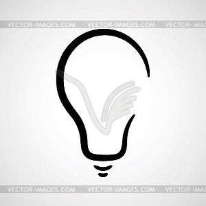 Light bulb - vector image