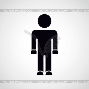 Man icon - vector image