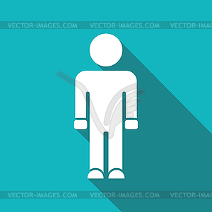 Man icon - vector clipart