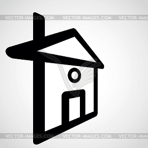Home icon - vector clip art