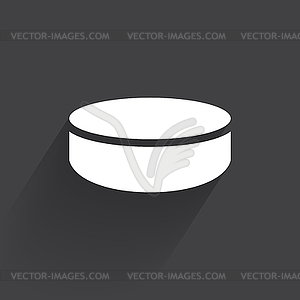 Хоккейная шайба - векторное изображение клипарта