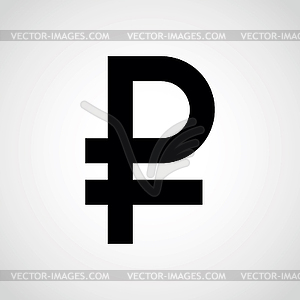 Symbol ruble - vector clip art