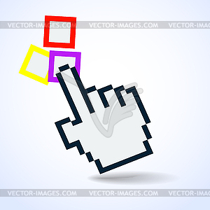 Курсор рука - стоковое векторное изображение
